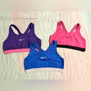 Set of THREE! Nike Dri-FIT Sports Bras